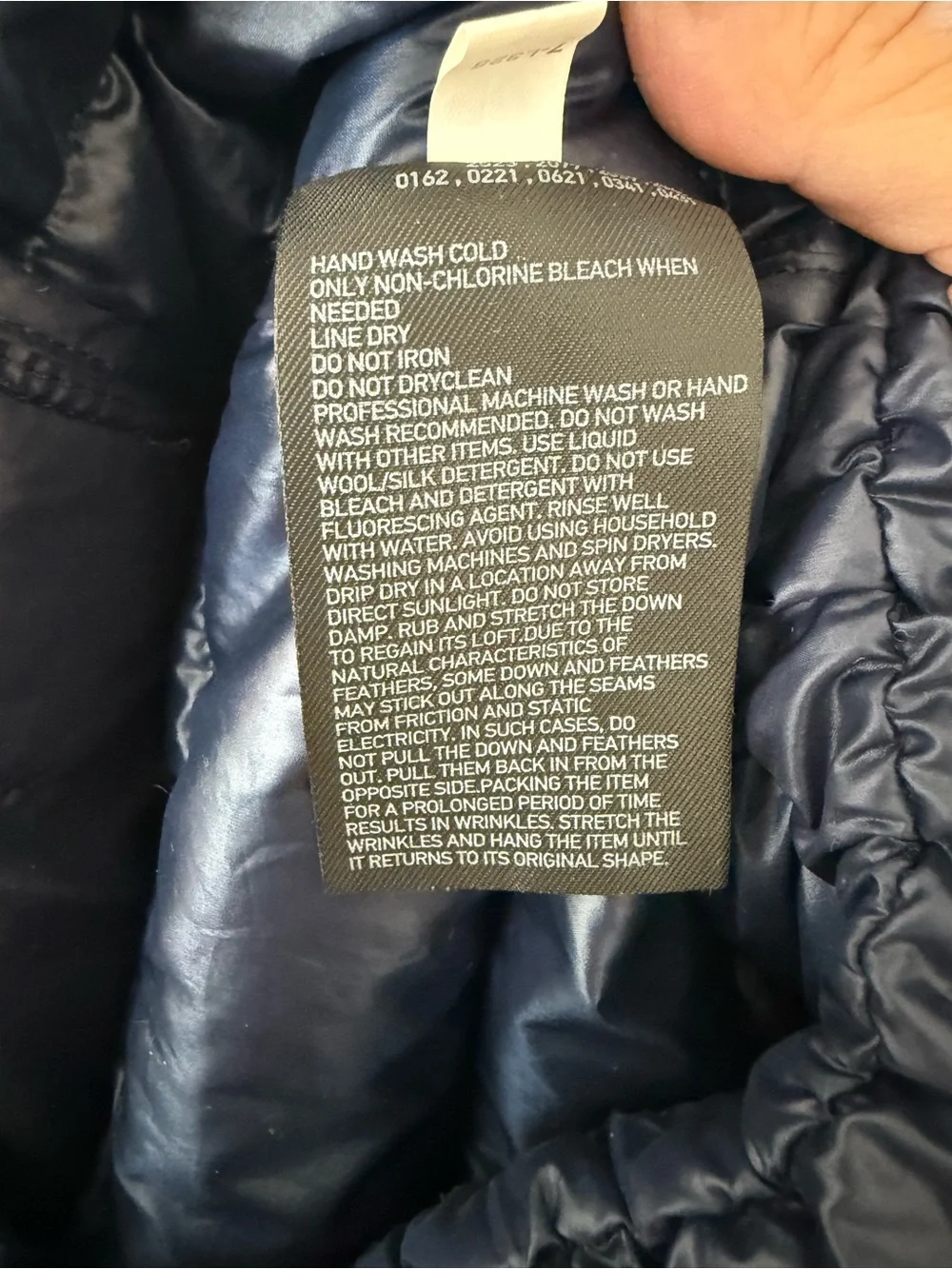 Women’s Uniqlo Ultra Light Down Parka in Navy Blue